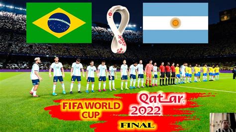 Pes 2020 Argentina Vs Brazil Final Fifa World Cup Qatar 2022 Full