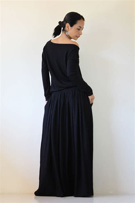 Black Maxi Dress Long Sleeve Dress On Luulla