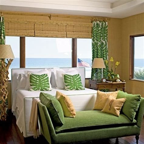Hawaiian outdoor pillows and cushions. 53 Bright Tropical Bedroom Designs - DigsDigs
