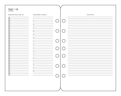 Franklin Planner Printables Printable Templates