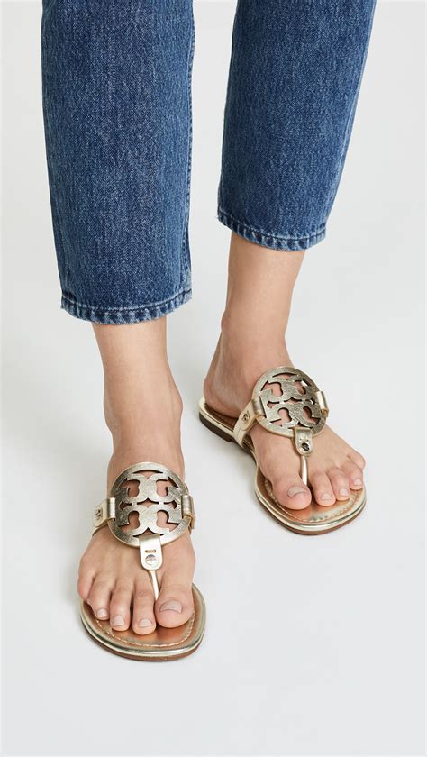 Tory Burch Miller Thong Sandals Luxe Paradise