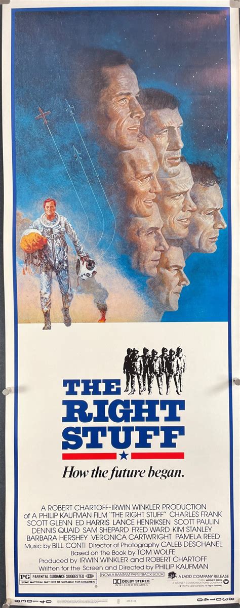 Right Stuff Original Insert Vintage Movie Poster Original Vintage