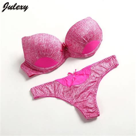 julexy new 2022 sexy thongs women bra set push up lace underwear set i ba