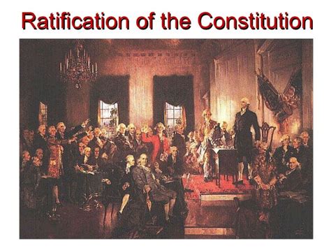 Ratification Of The Constitution