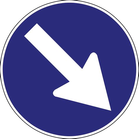 Road Sign Direction Arrow Png Picpng
