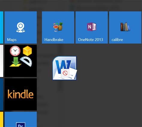 How Can I Pin Office 2010 Programs To Windows 10 Start