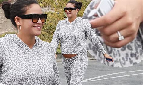 Diddys Ex Cassie Shows Off Enormous Engagement Ring As She Runs Errands In La