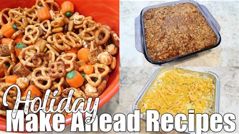 Make Ahead Holiday Recipe Ideas | Freezer Meals Prep | Cook With Me - YouTube
