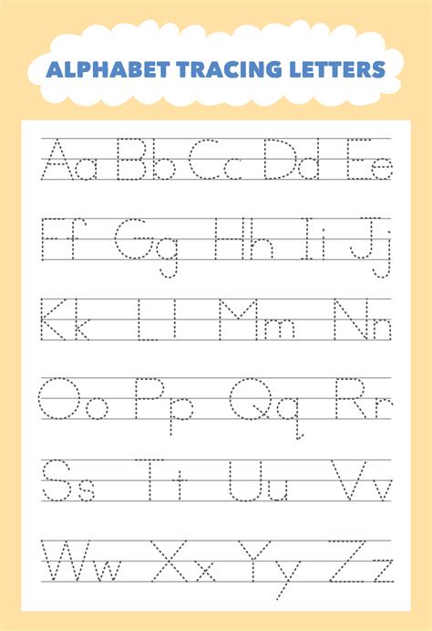 Free Printable Letters To Trace Alphabet Letters Tracing Worksheets