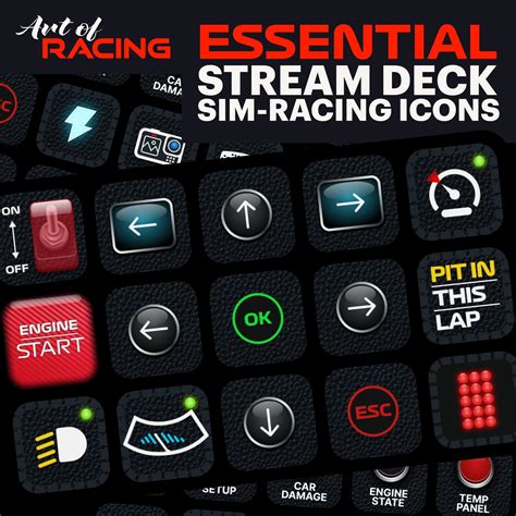 Stream Deck Essential Sim Racing Icons For Iracing Assetto Etsy Uk