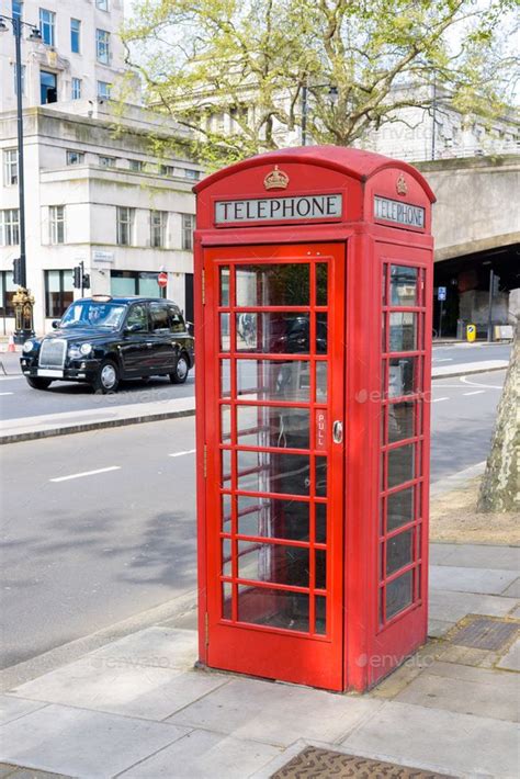 Traditional British Red Telephone Booth By Mkos83 Traditional British