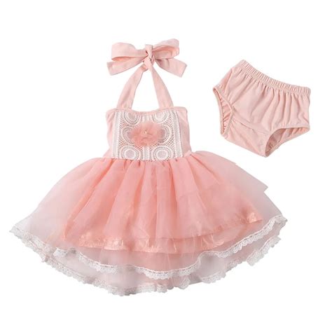 2019 New Arrival Summer Fashion Style Lace Flower Tulle Tutu Dress