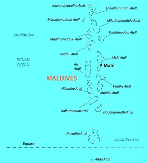 Mapas Imprimidos De Maldivas Con Posibilidad De Descargar