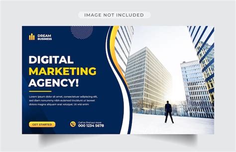 Premium Vector Digital Marketing Agency Web Banner Template