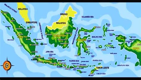 Gambar Peta Geografis Indonesia