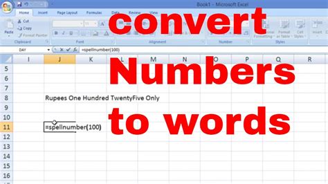 Excel Formula To Convert Numbers To Words In Rupees No Macro No Coding