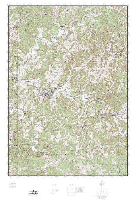 Mytopo Glenville West Virginia Usgs Quad Topo Map