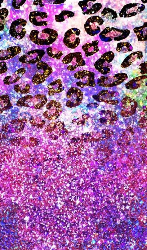 Purple Glittery Leopard Print Made By Me Glitter Sparkles Wallpapers Backgrounds Purple