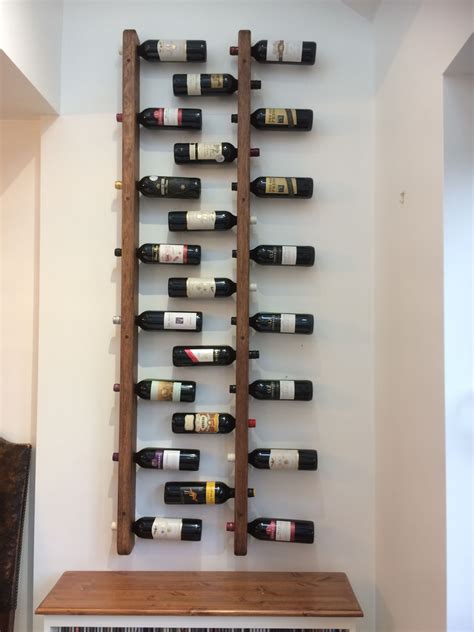 Wall Wine Rack By Paul Daunt Carpenter From Crewe Wall Mounted Wine