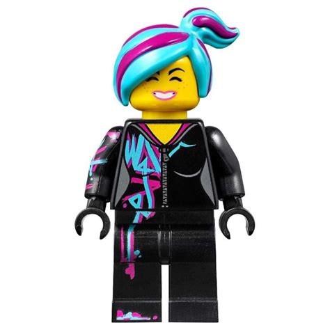 Lucy Wyldstyle Medium Azure Hair 70847 Wyldstyle Lego Lego Minifigs Lego Movie