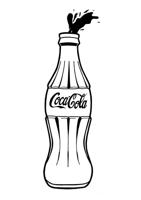 Garrafa Coca Cola Coca Cola Glass Bottles Pop Art Dibujo Simple