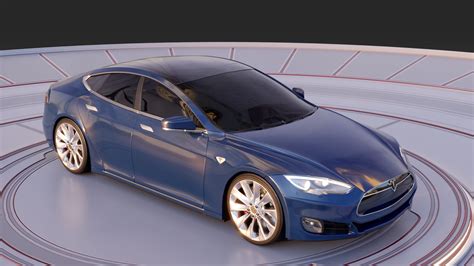 Artstation Tesla Model S 3d Model Resources