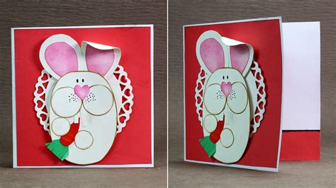 Homemade Easter Card Diy Easter Bunny Card Crafts Road