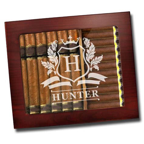 Buy Custom Personalized Premium Cigar Humidor Box With Hygrometer