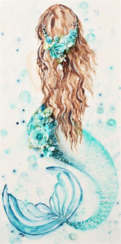 This Mermaid Would Make A Beautiful Painting Like Project On Pallet
