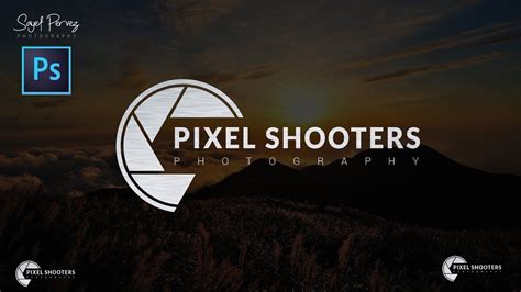 How To Quickly Design Simple Photography Logo Adobe Photoshop Cc
