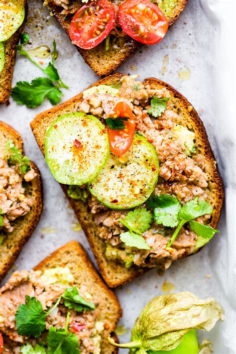 Smashed Mexican Beans Avocado Toast Recipe Gluten Free