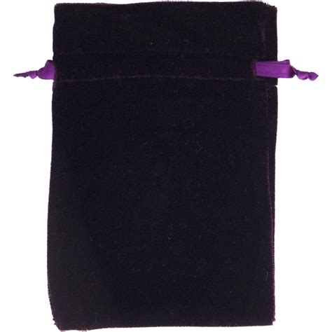 Unlined Velvet Bag 3x4 Purple Each Kheops International