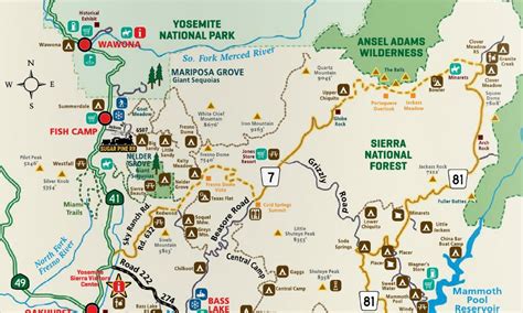 33 Ansel Adams Wilderness Map Maps Database Source