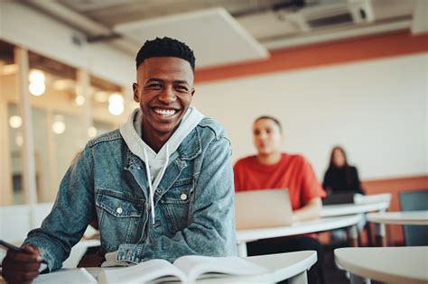 African Student Sitting In Classroom Stock Photo Download Image Now