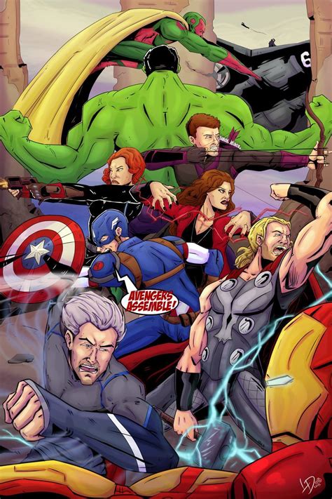 Avengers Assemble By Lucasduimstra On Deviantart Marvel Comics Art