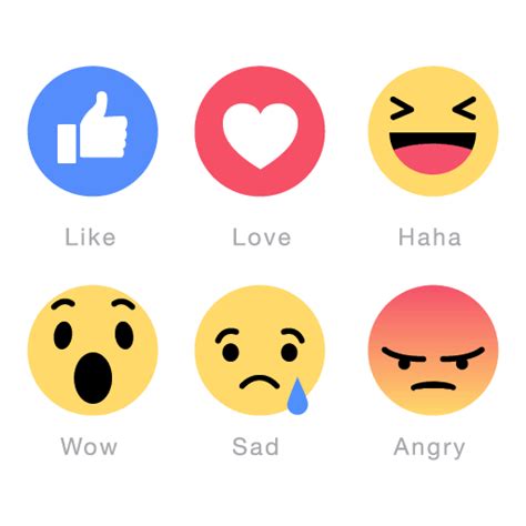 Facebook Emoticons icons vector pack in (.EPS + .AI) free download | Facebook features, Facebook ...