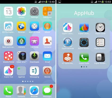 Get Ios 7 Theme Launcher On Android Control Center Notification