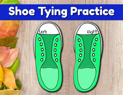 Shoe Lacing Cards Printable Shoe Tying Practice Life Skill For Kids