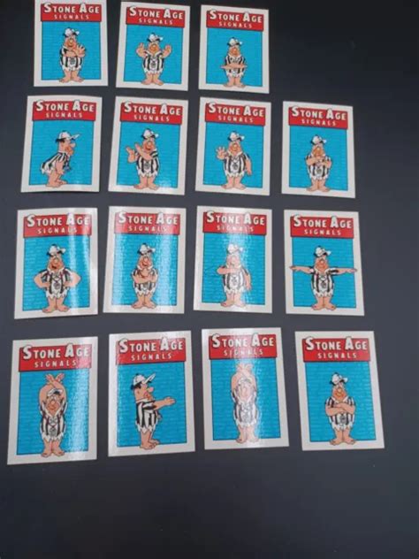 1993 Cardz Flintstones Nfl Stone Age Signals Replacement Cards Read