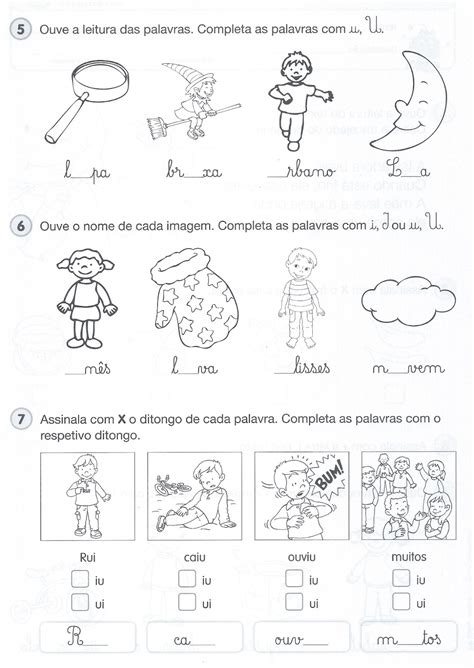 Aprende Brincando Ficha De Avaliação Mensal De Português 1oano