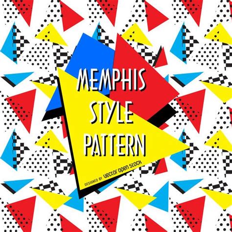 Geometric 90s Memphis Pattern - Vector Download