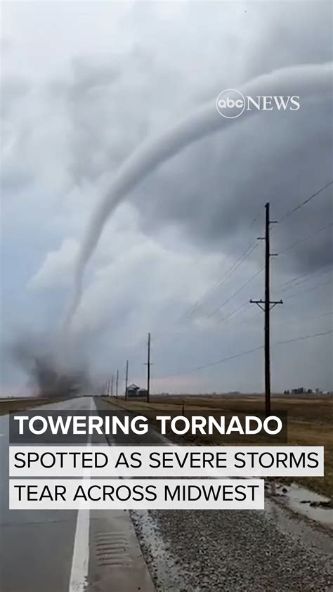 Towering Tornado Spotted As Severe Storms Tear Across Midwest Iowa