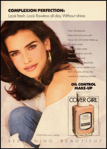 1992 Magazine Ad For Cover Girl Makeup Lauren Lindberg 031912 Ebay