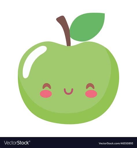 Apple Icon Healthy And Organic Snack Royalty Free Vector