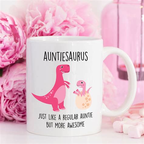 Auntiesaurus Aunt Gift For Aunt Mug Auntie Gifts Aunt Birthday Etsy