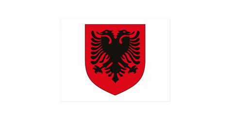 Albania Coat Of Arms Postcard Zazzle