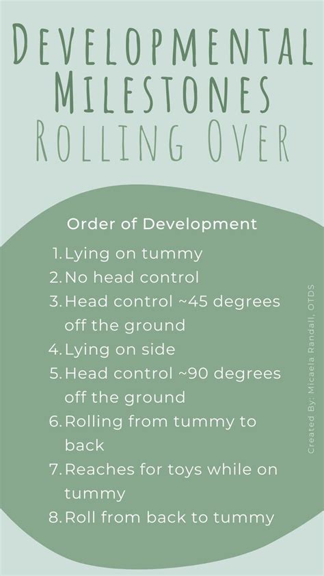 Developmental Milestones Rolling Over Order Developmental Milestones Developmental