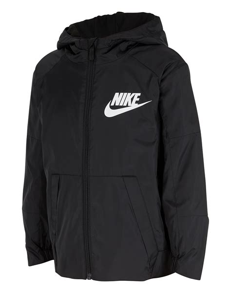 Nike Younger Boys Fleece Jacket Black Life Style Sports Ie