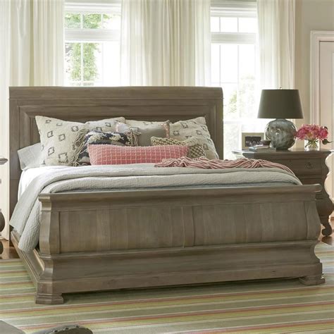 Reprise Queen Driftwood Sleigh Bed Babette S Furniture Home