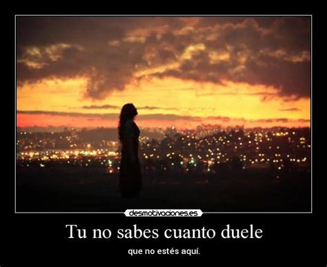 Tu No Sabes Cuanto Duele Desmotivaciones